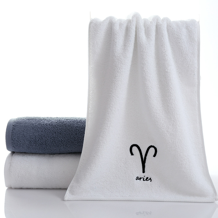 Room Space Bathroom Room Zodiac Towel Face Towel Bath Towel for Facial Cleansing Towel