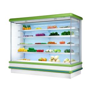 Supermarket fruit multi deck open display plug-in refrigerator plug in type open
