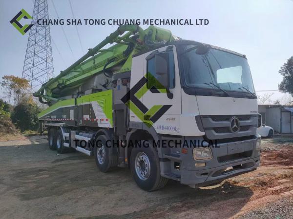 Zoomlion ZLJ5440THBBF 56X-6 RZ Mercedes Benz Used Concrete Pump Truck Four Axle