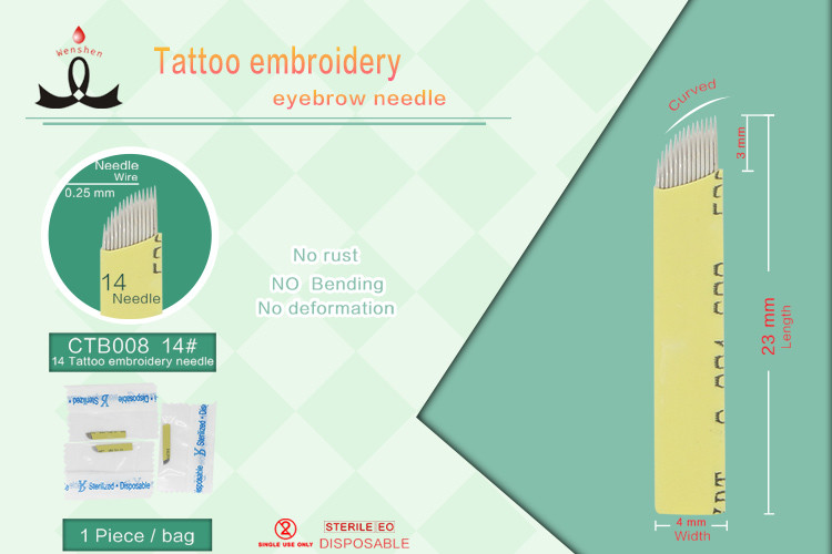 SP Professional Tattoo Needles Manual Pen Blade For 3D Embroidery Eyebrow
