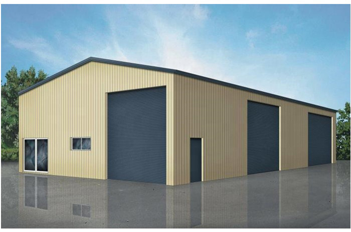 Portal Frame Warehouse Steel Structure Construction Prefabricated Pole Barn