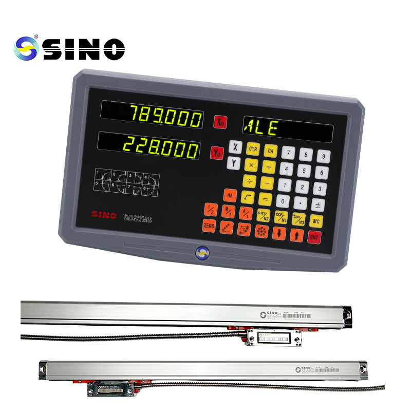 Glass Linear Scale Lathe Machine With Two Axis SINO Digital Readout System DRO SDS2MS