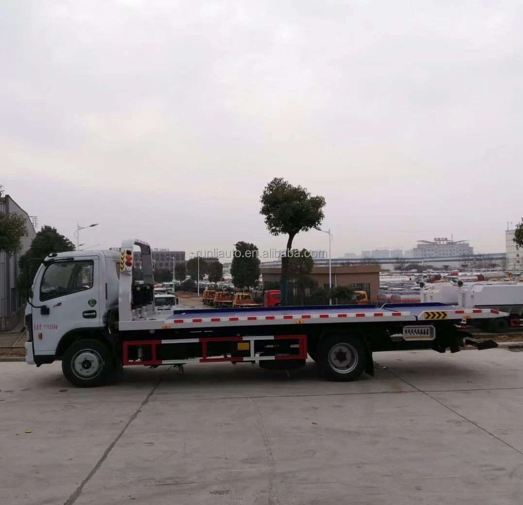 DFAC DongFeng Heavy Duty Tow Truck Wrecker Flat Bed Recovery Truck Tow Truck