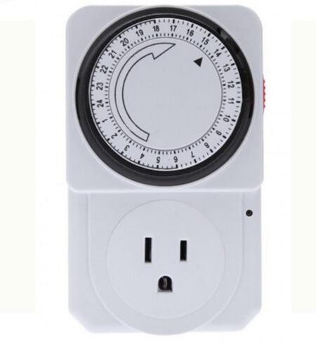 TU-22A Timer Socket Plug 3 Prong Outlet Indoor 24 Hours Heavy Duty Appliance Timer for Household Appliances