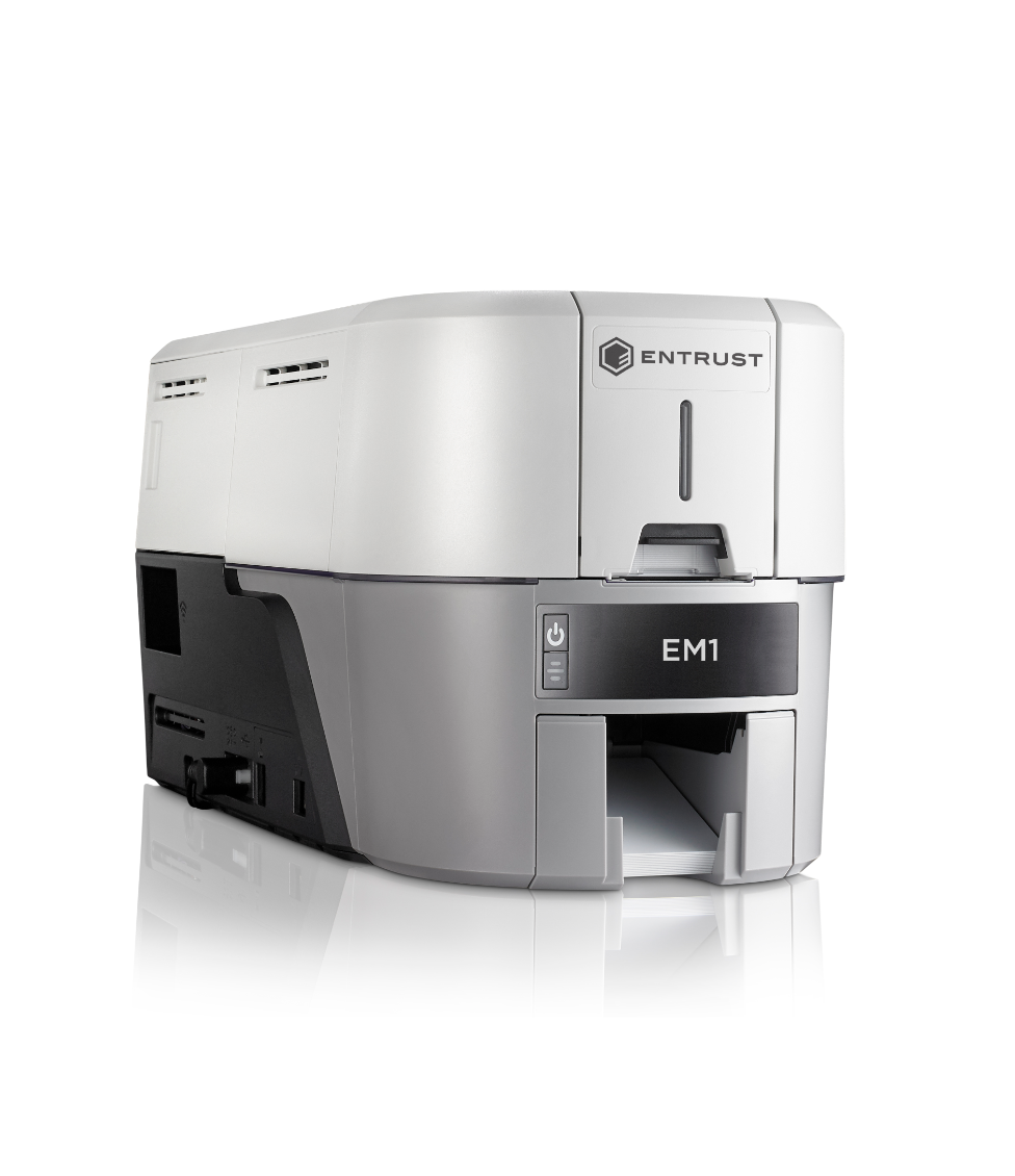 1- Entrust DATACARD Sig ma EM1 Direct to Card Thermal Printer Fast Printing Speed