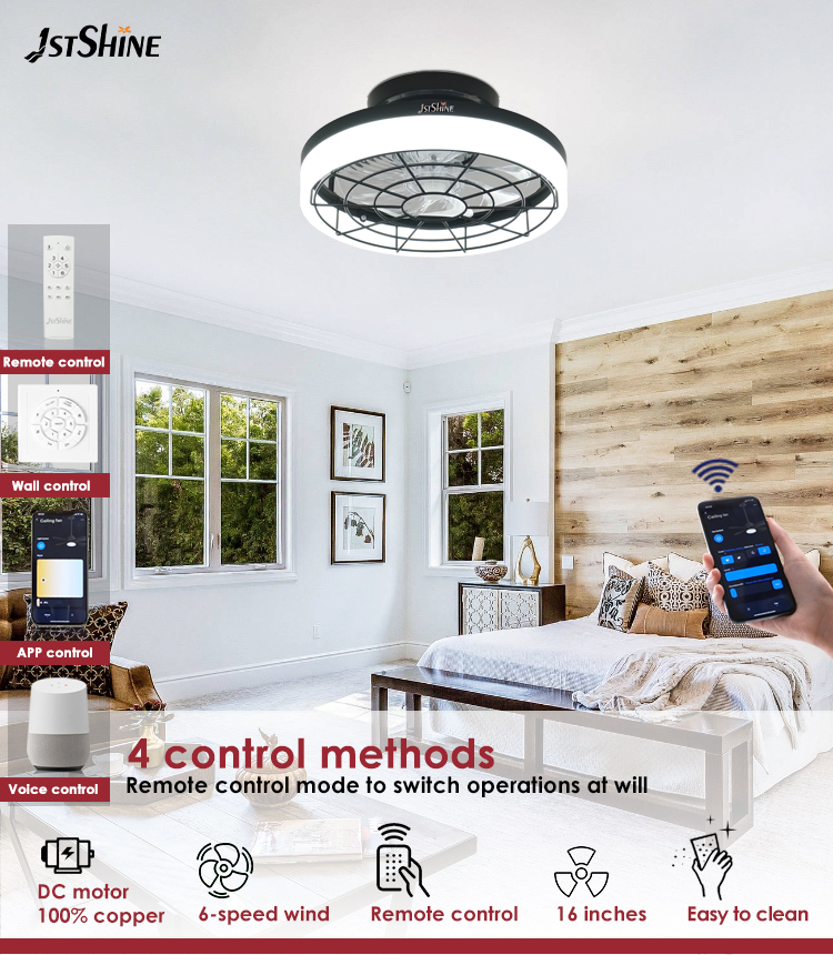16" LED Ceiling Fan for Bedroom Living Room Dining Room or Office CB Certified