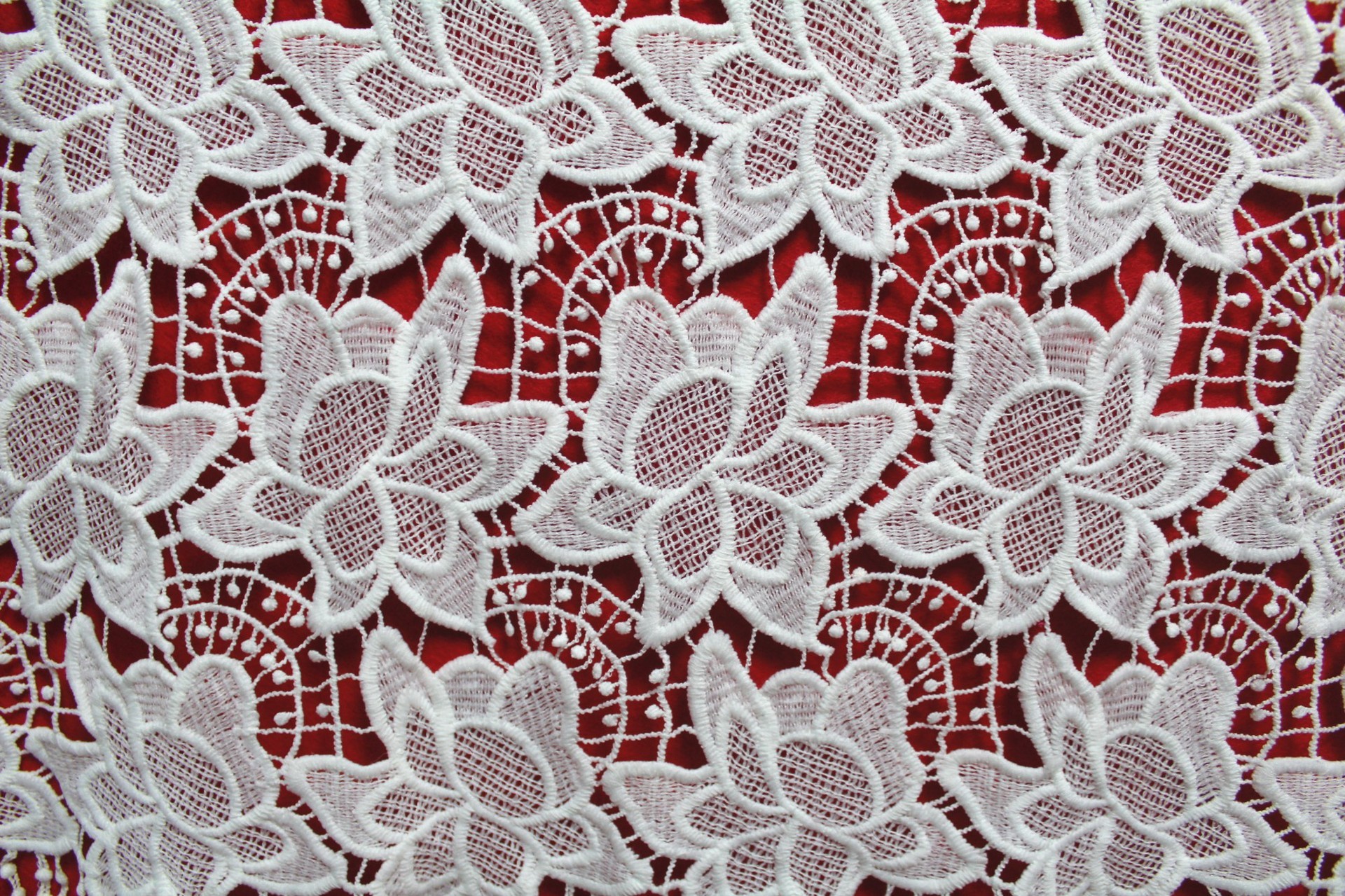Garment Accessories Chemical Lace Fabric Water Soluble Embroidery lace fabric in Different Color