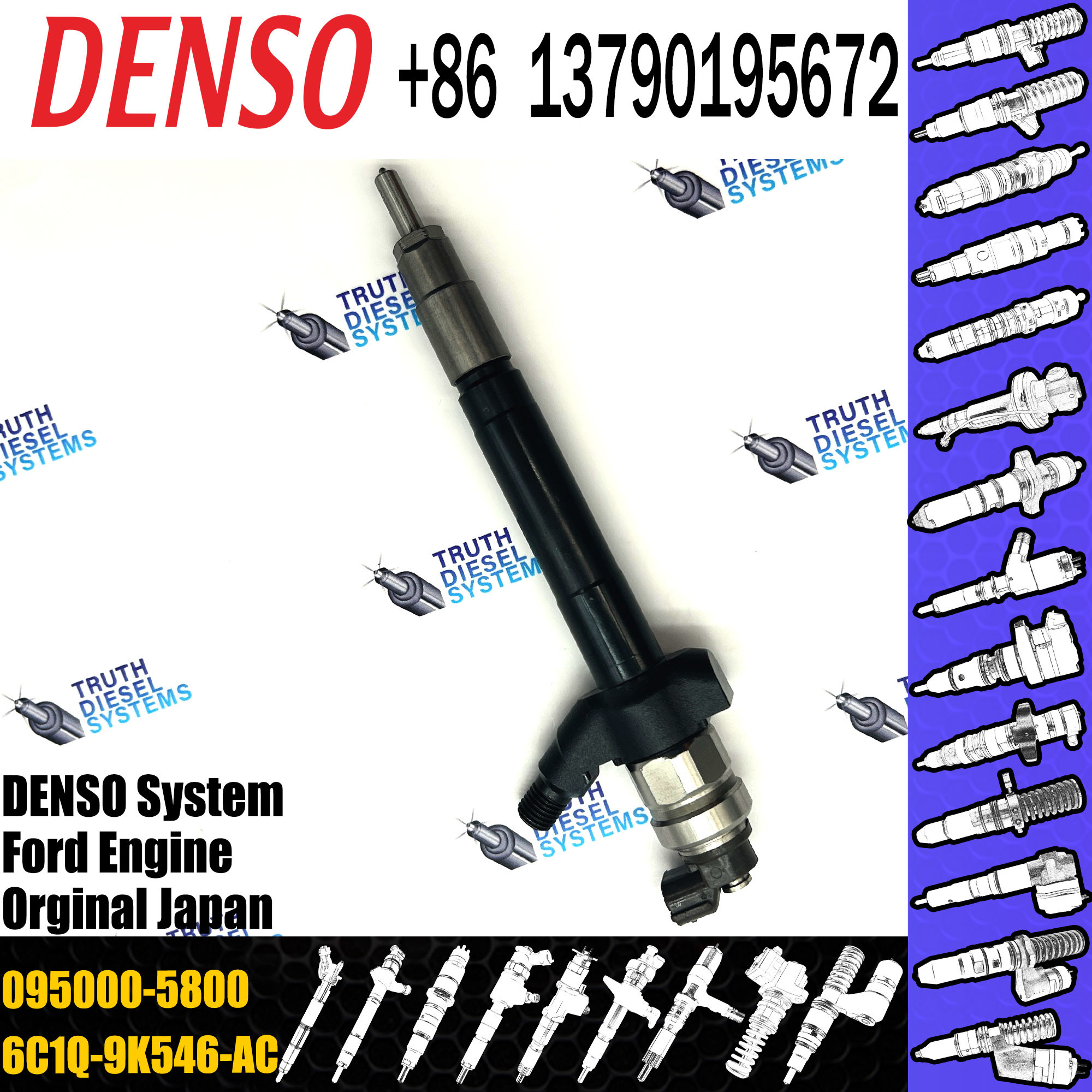 095000-6250 095000-6253 16600ec00a 16600-ec00a 16600-eb70d 16600-eb70c 16600-eb70a Common Rail Injector For Nissan YD25