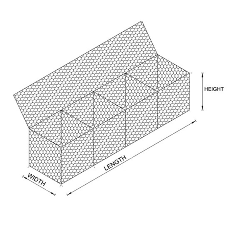 Strong Gabion Baskets with Ge For Flood Diversion Dams COC Certification