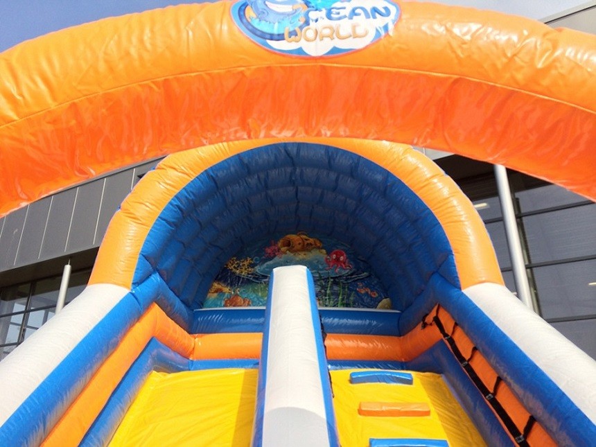 Customized Ocean Commercial Inflatable Slide Fire Resistant Inflatable Bounce Slide