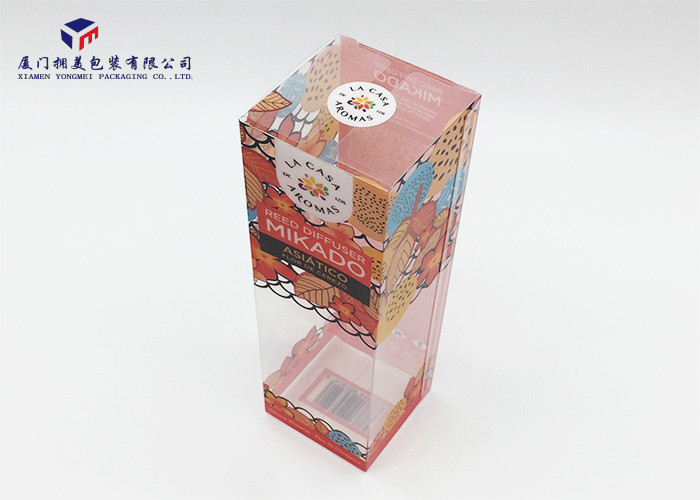 Reed Diffuser PET Custom Printed Plastic Boxes Small Lock On Bottom Lid