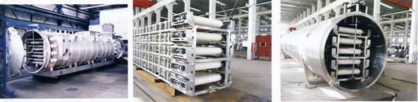 Mirror Polising Vacuum Mesh Belt Dryer Machine Steam / Hot Water Heating