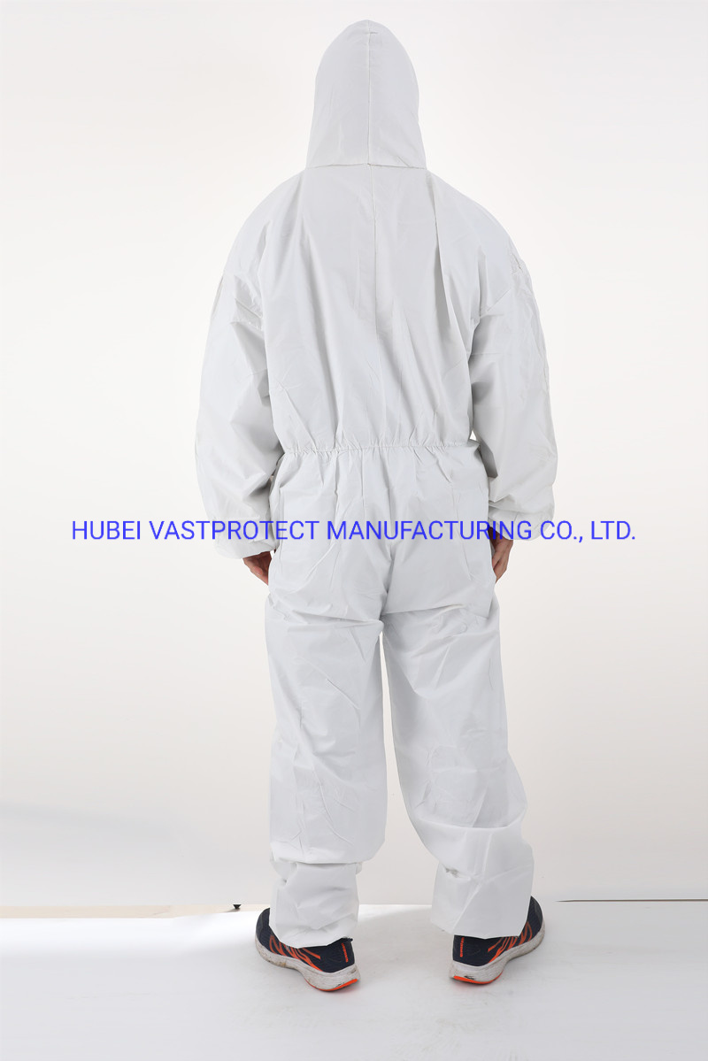 Waterproof Breathable Type 5/6 Cat 3 Disposable White Coverall