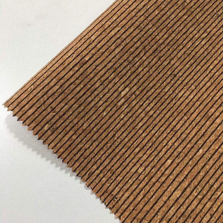 Easy Cleaning Thin Cork Sheet , Patterned Leather Fabric Colorful Tear Resistant