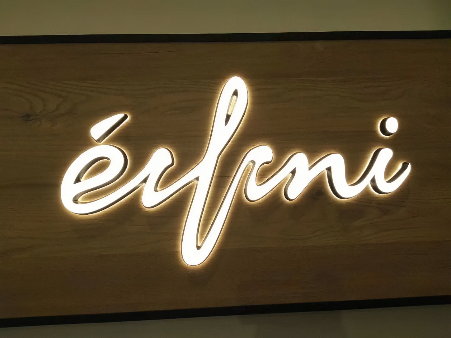 Custom 3d Stainless Steel Interior Wall Letter Logo Sign with Luminous Effect Display