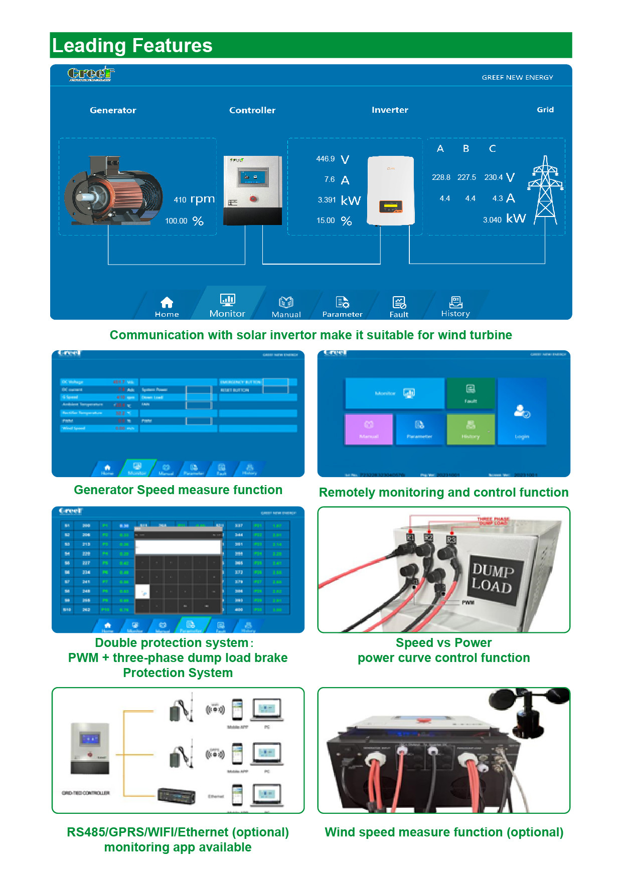 5kw Wind Generator Systems Energy Management Controller CE Approved