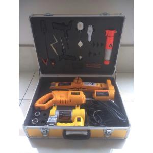 high quality   3 in 1 functions electric scissor lifting jack with inflating pump with CE certificate