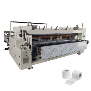 Automatic 380V PLC Controlled Toilet Tissue Paper Rewinding Machine 230M/Min