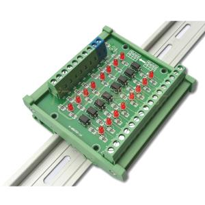 China TTL  HTL Signals Converter Terminal Blocks Board 8 Ways For PLC NPN or PNP 1.8V 3.3V 5V 12V 24V Input on sale