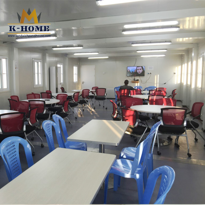 Basic Accommodation Construction Site Container Canteens For Worker