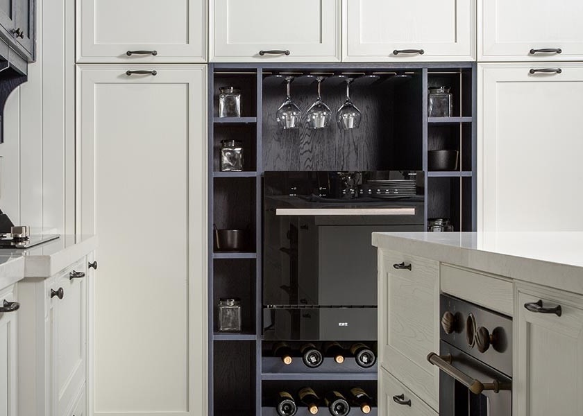 1500MM Acrylic Panel Solid Timber Kitchen Cabinets Oak Island Kitchen Cabinets