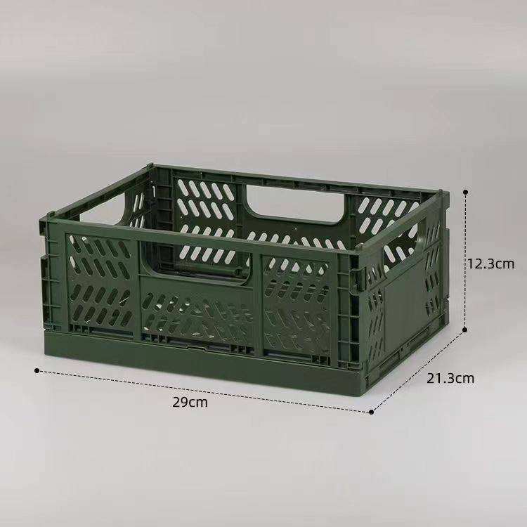 Convenient Mesh Plastic Crates for Office Desk Stackable and Blue NO Foldable Design