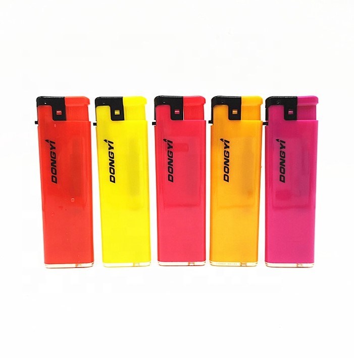 Dy-F015 Model Windproof Jet Flame Lighter Custom Design Printed Logo Lighters
