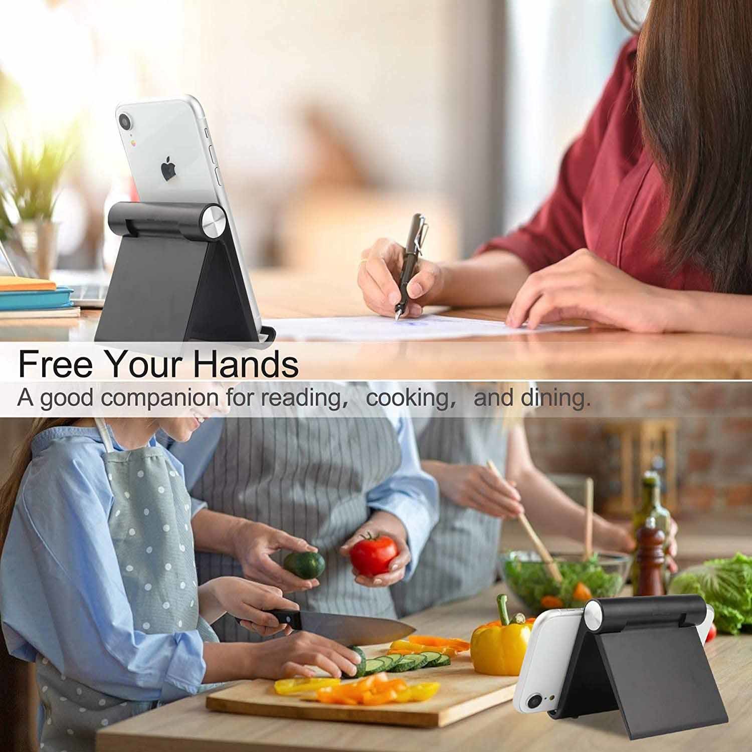Anti Scratch Foldable Desktop Phone Tablet Stand Adjustable Angle 8.5cm