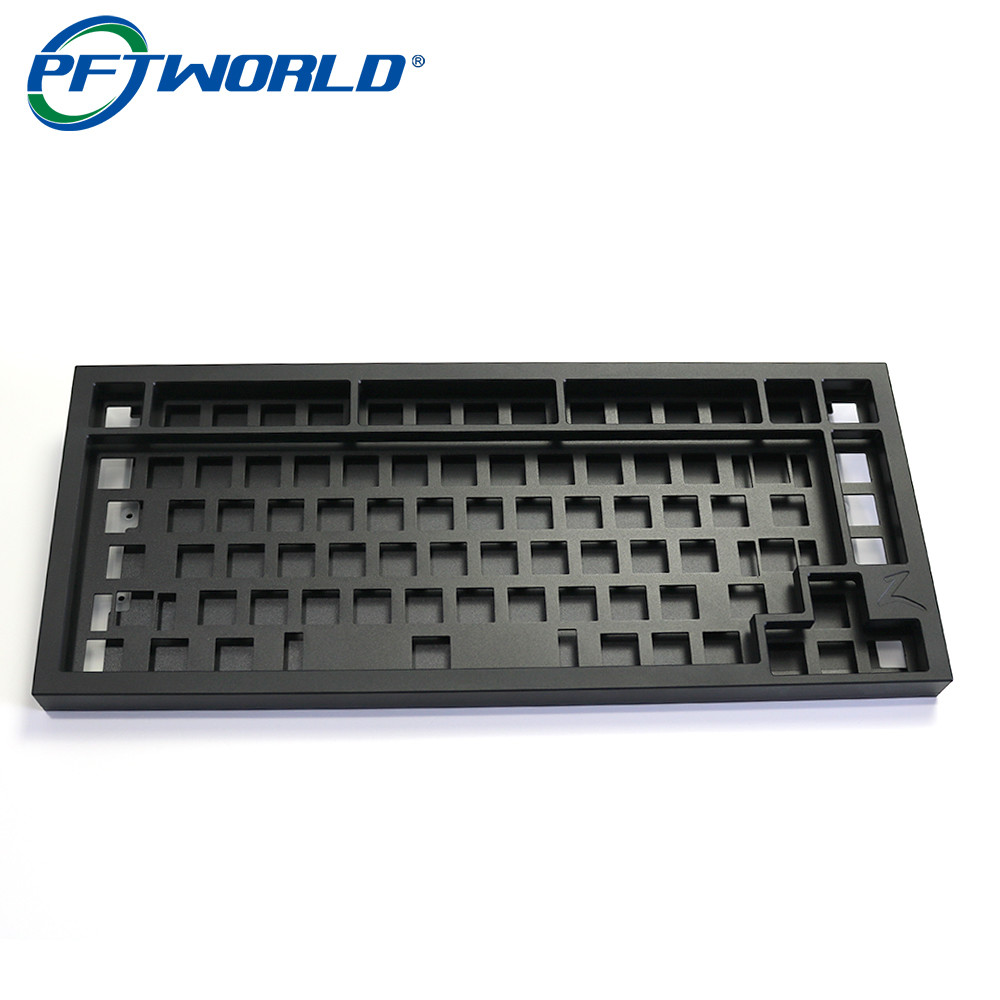 Custom Aluminum Keyboard Milling Parts with Black Oxidation Processing Services