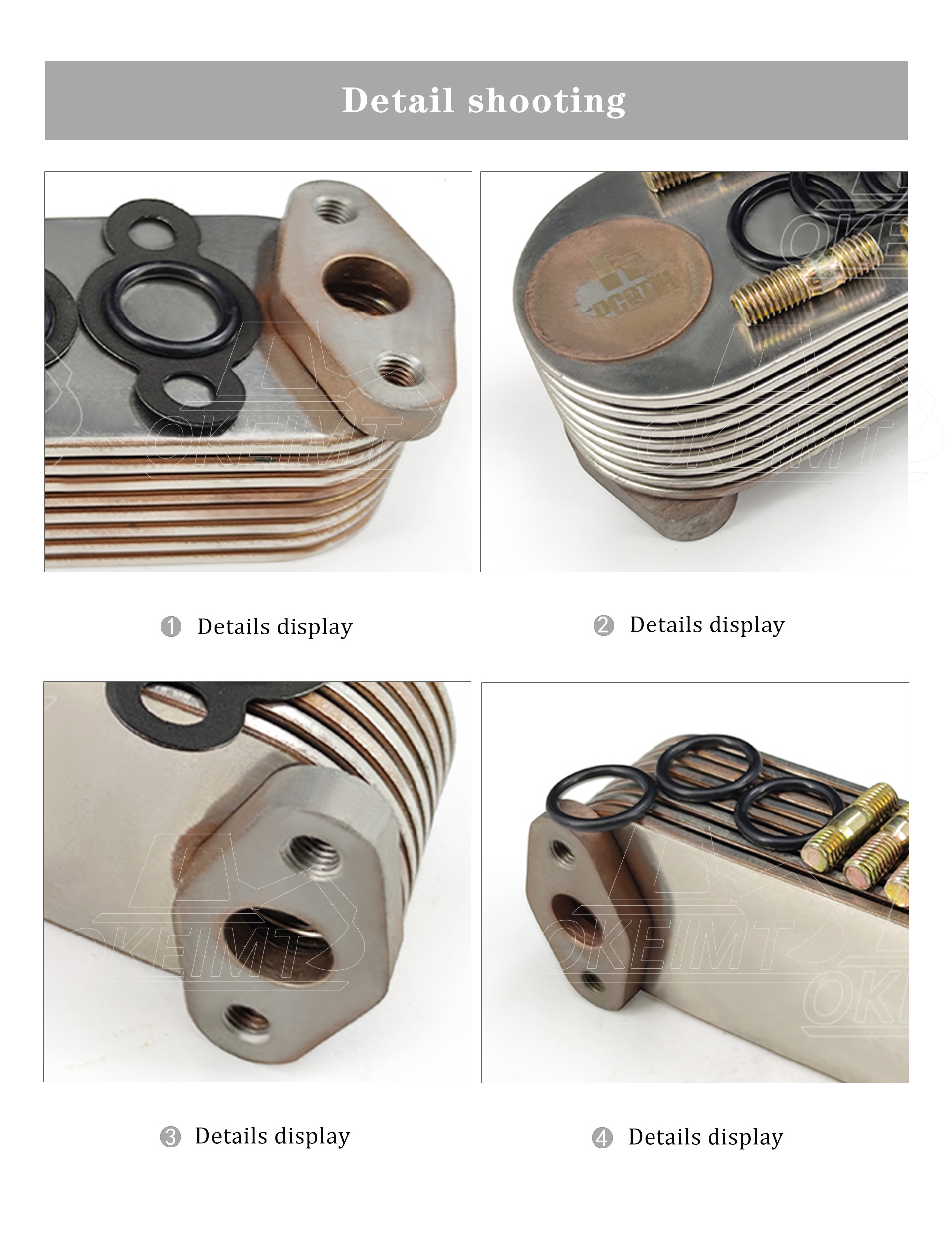 J08E S1571-21960 Engine Oil Cooler Core for Hino and Kobelco SK330-8 SK350-8 SK370-8