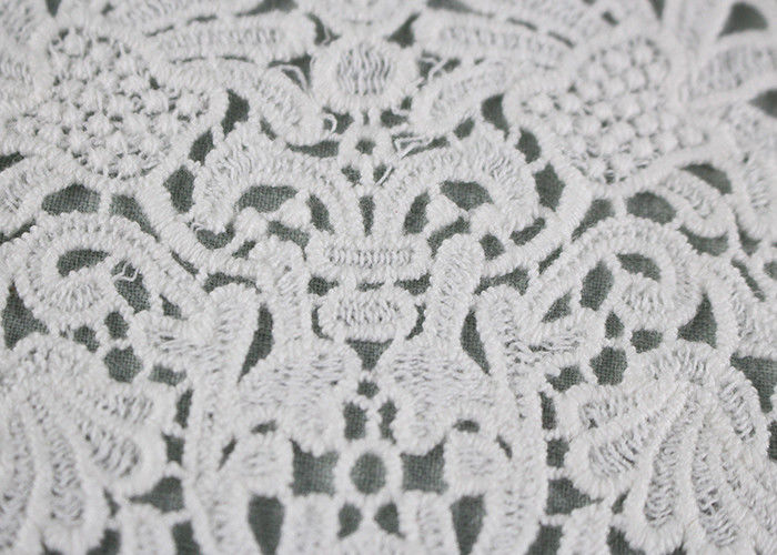 Guipure French Venice Lace Collar Cotton Lace Heart Applique For Wedding Dresses