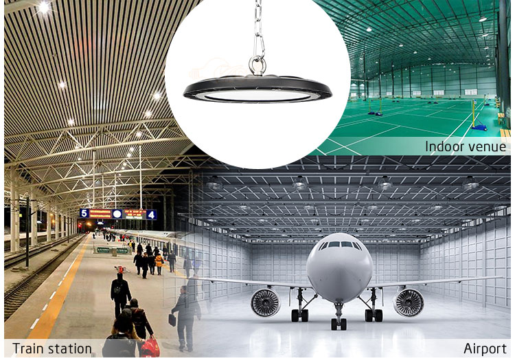 50000h Life Aluminum Heatsink 90W Industrial LED High Bay Light