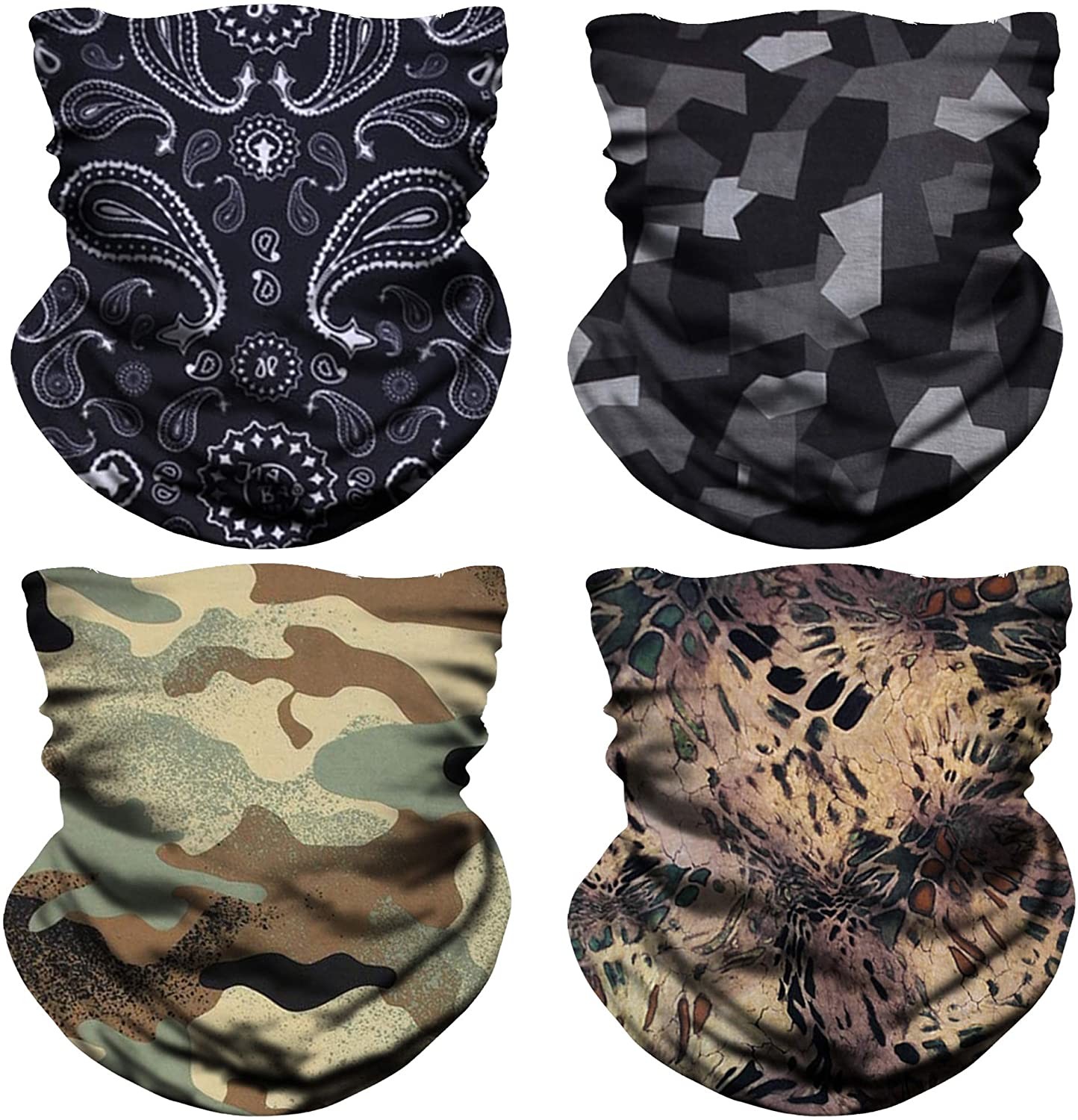 Cotton Men Party Face Mask 3D Animal Hair Tube Scarf