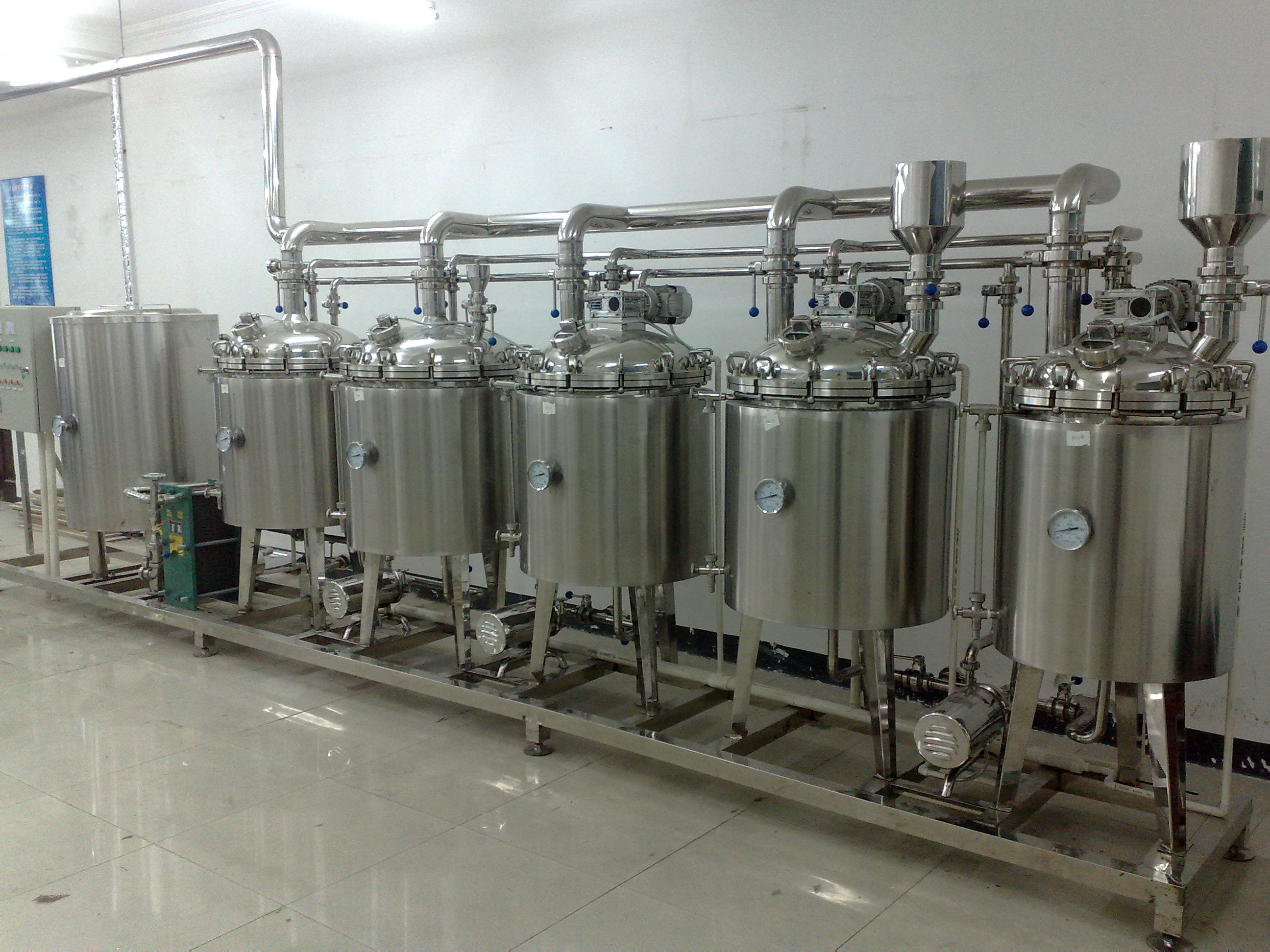 100L mini brewery equipment for small business at home with pressure and insulated vessels