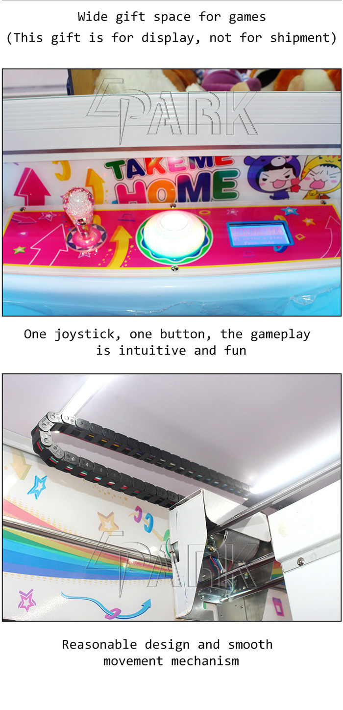 Wood cabinet 300W Claw Crane Simulator Game Machine
