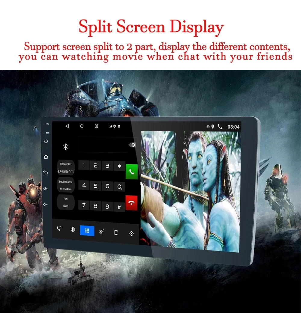USB Connection Universal Android Car Screen for 7 9 10.1 inch Double Din Car Radio