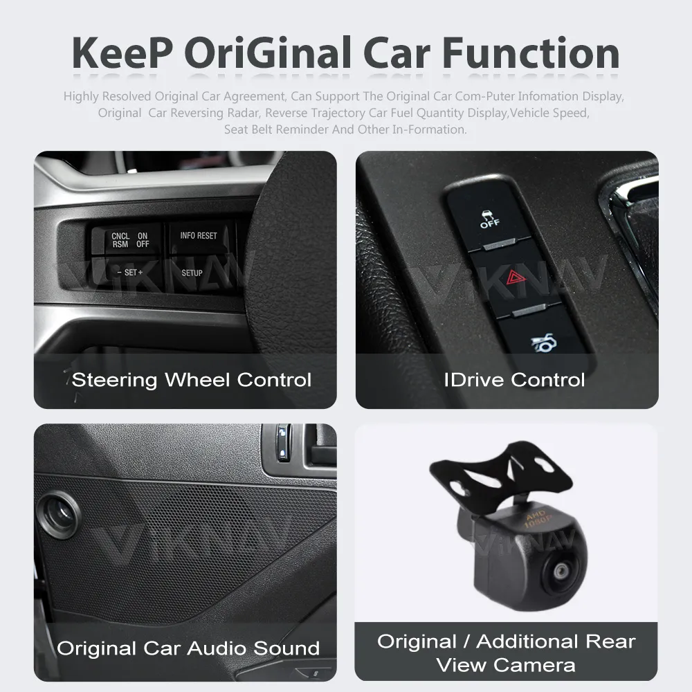 14.4 Inch Touch Screen Car Radio For Ford Mustang 2015-2022 Multimedia Player Head Unit GPS Nagivation Auto Stereo