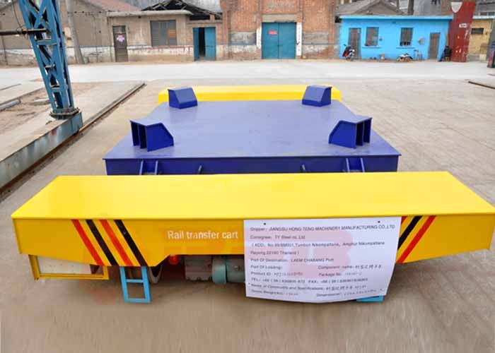 High Temperature Battery Power Billet Transfer Car On Steel Rails