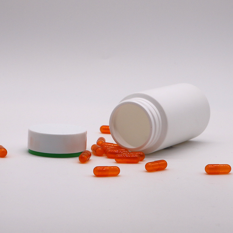 Screw Cap 175ML HDPE Plastic Pill Bottle for Pill Two Layer Customized Color PE Caps