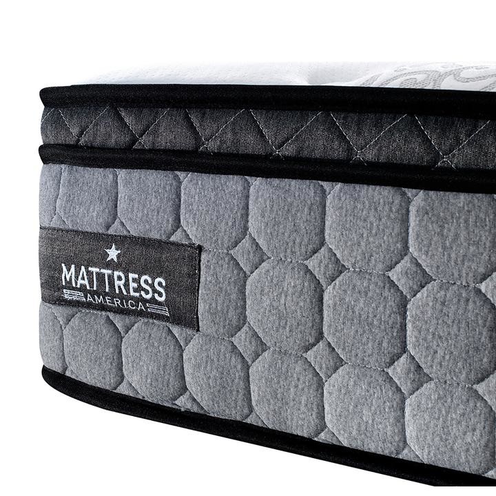 Easy Zipper Memory Foam Bed Mattress Grey Color Full Size 30lbs Weight