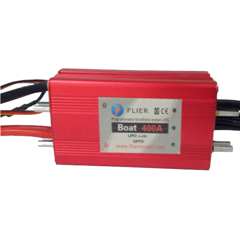 Flier Red Waterproof Brushless ESC 22S 400A RC Hobby Radio Control Style