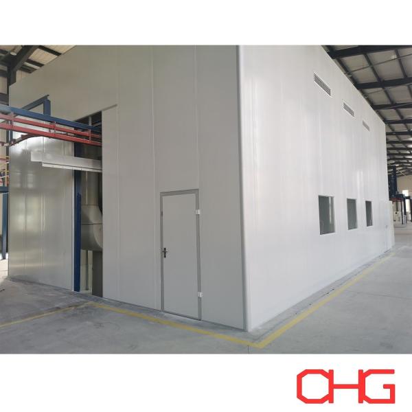 Industrial Powder Coating Booth Stainless Steel PP Carbon Steel Powder Paint