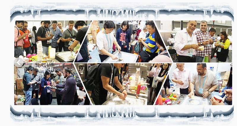 Ice Cream Roll Making Equipment with International Brands Compressor in Thailand
