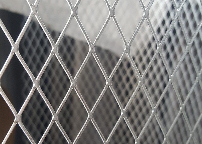 Diamond Decorative Flat Expanded Metal Mesh Powder Coating