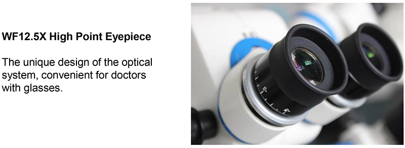 Dual Head Neurosurgery Operating Microscope Motor Zoom 3x-16x 8 Function Foot Handle A41.1950