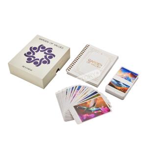100 Playing Card Deck Box Debossing Custom Logo With Paper Tray Separate