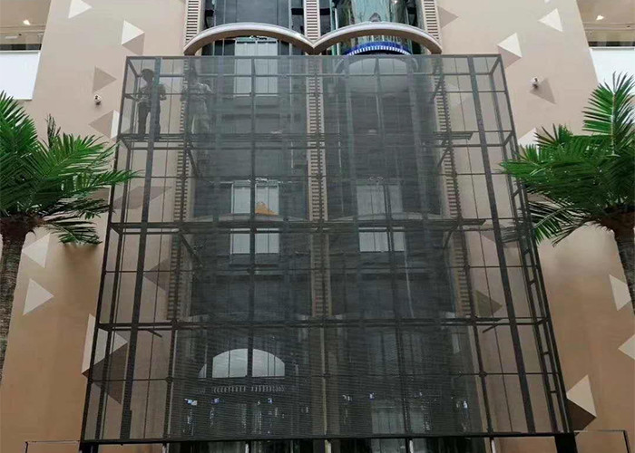 HD Tech Indoor Transparent Glass LED Display 500x1000mm 3500cd/M2