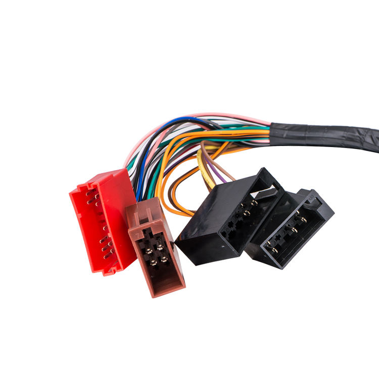 Factory OEM /ODM Automotive 40 Pin Black connector Audio Wire Accessoriescar ISO Wire Harness For AudiO Volkswagen