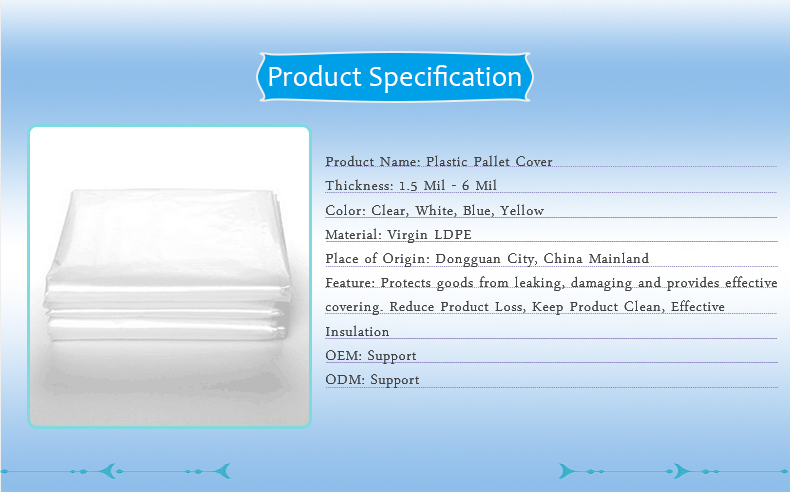 Reusable Plastic Pallet Cover For Moisture proof