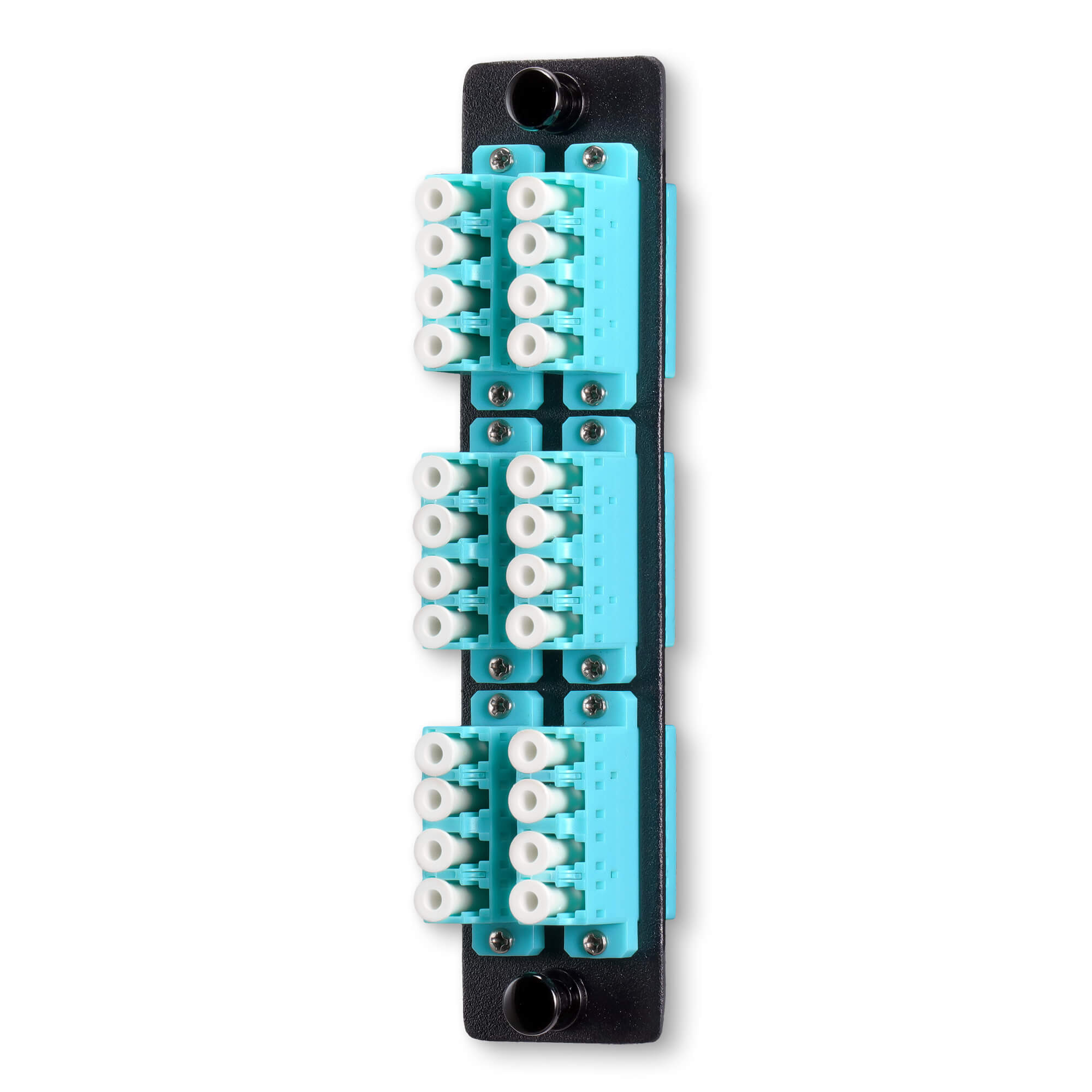 LC 24 Fiber Optic Adapter Panel 6 Channels With Four Channel Multi Mode Adapter